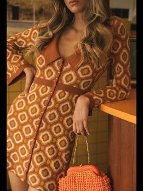 Nine Lives Bazaar Lou Lou Knit Mini Dress size L XL